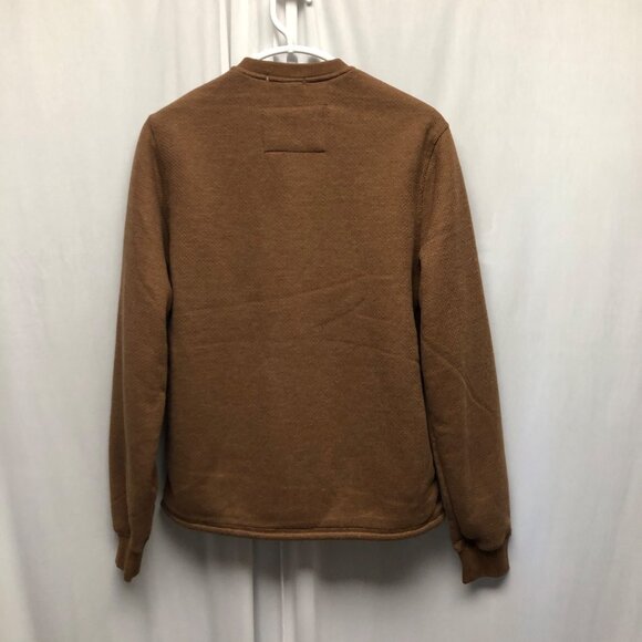Coleman Quilted Pullover Mens Sz Small Relaxed Sherpa Long Sleeve Sweatshirt NEW - Picture 3 of 9